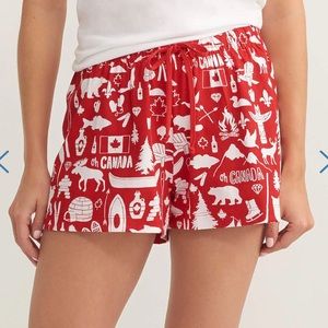 Oh Canada Womens Sleep Shorts